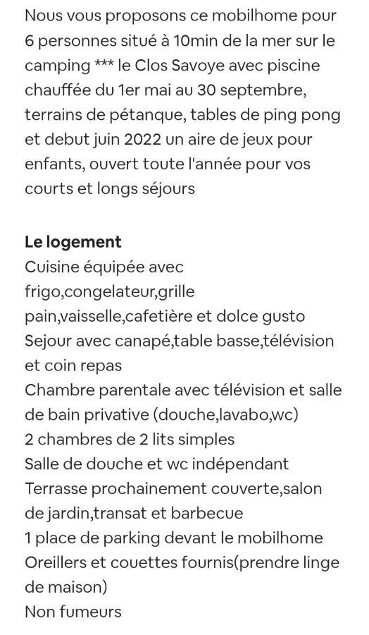 Mobilhome 6 Personnes Biville-sur-Mer ภายนอก รูปภาพ